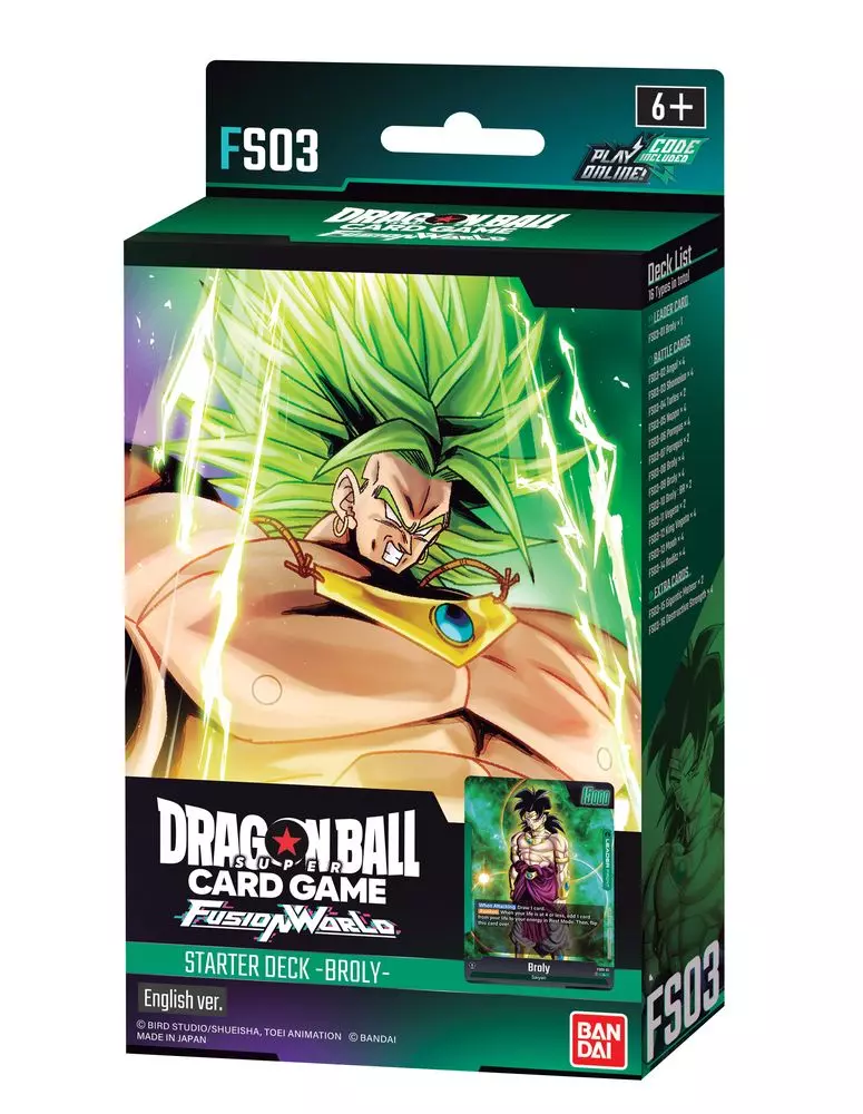 Dragon Ball Super Starter Deck - Broly - Fusion World FS03 - Englisch