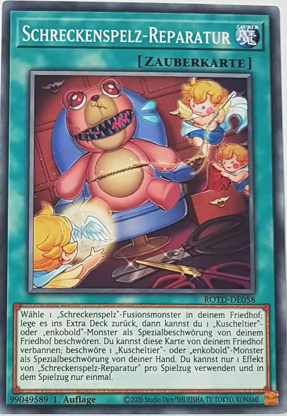 Schreckenspelz-Reparatur ROTD-DE058 ist in Common Yu-Gi-Oh Karte aus Rise of the Duelist 1.Auflage