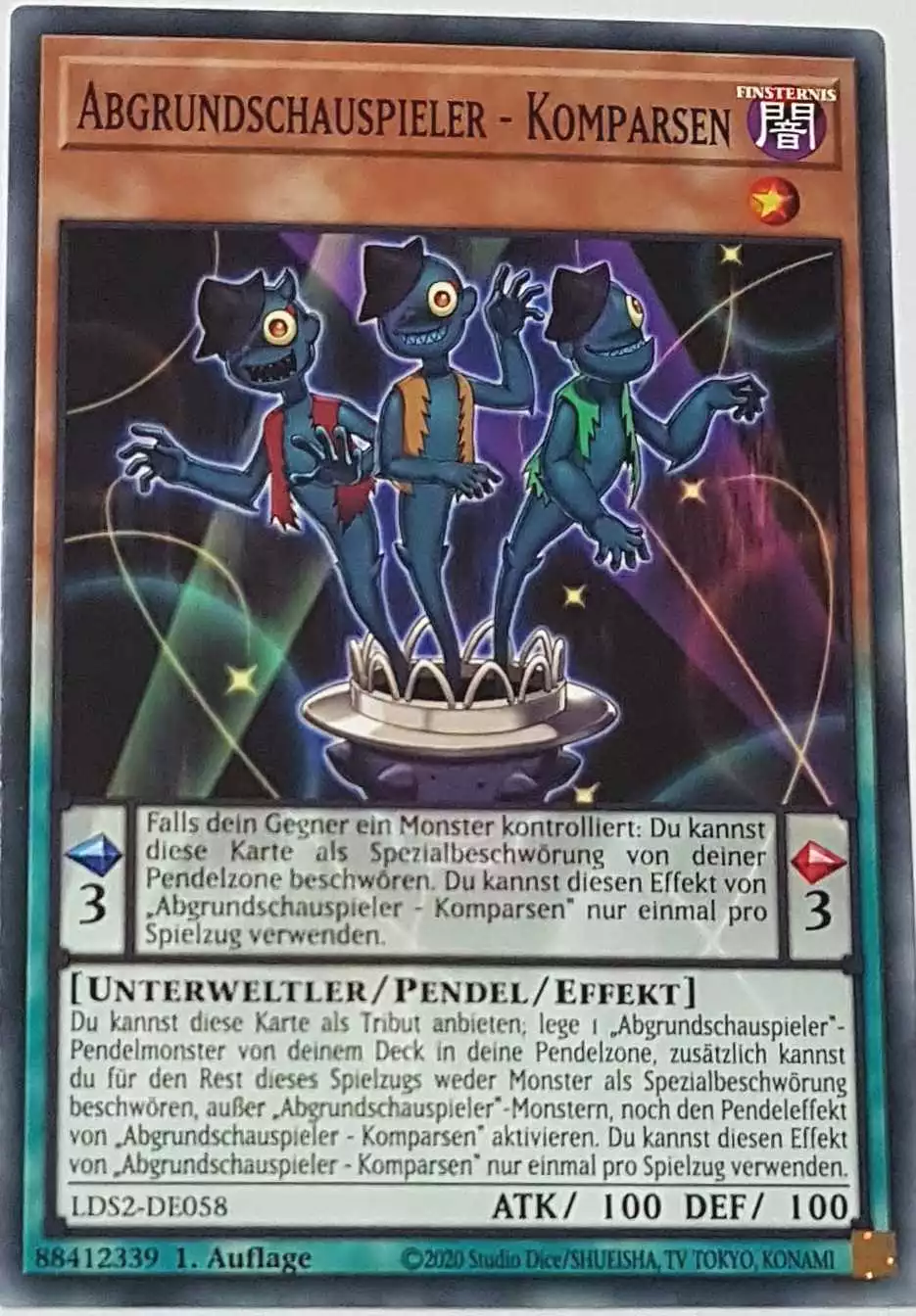 Abgrundschauspieler - Komparsen LDS2-DE058 ist in Common Yu-Gi-Oh Karte aus Legendary Duelists: Season 2 1.Auflage