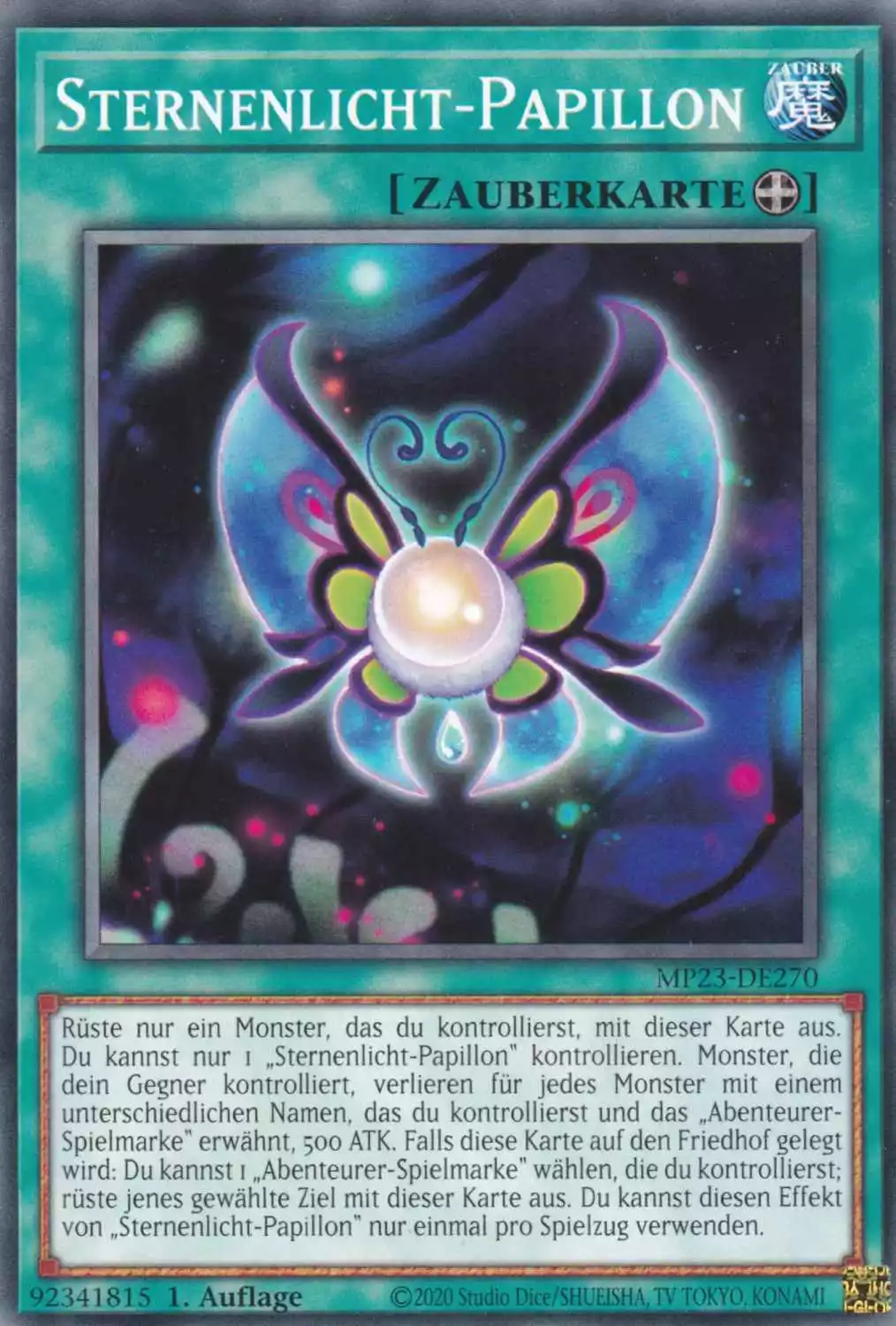 Sternenlicht-Papillon MP23-DE270 ist in Common Yu-Gi-Oh Karte aus 25th Anniversary Tin Dueling Heroes 1.Auflage