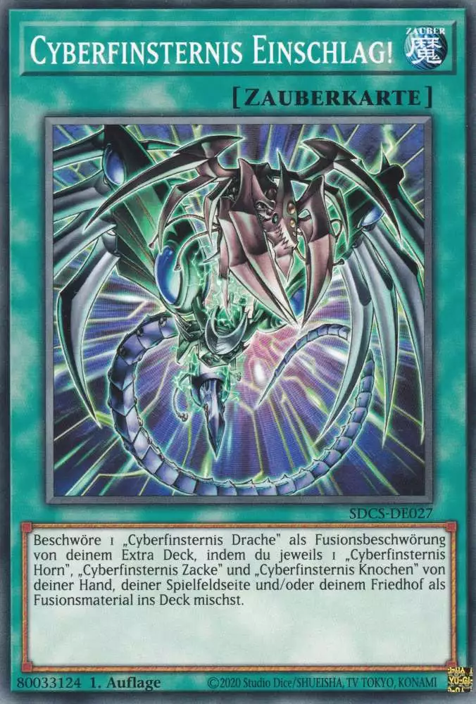 Cyberfinsternis Einschlag! SDCS-DE027 ist in Common Yu-Gi-Oh Karte aus Cyber Strike 1.Auflage