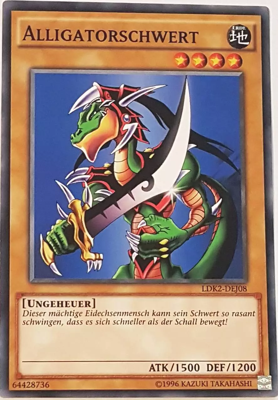Alligatorschwert LDK2-DEJ08 ist in Common Yu-Gi-Oh Karte aus Legendary Decks 2 