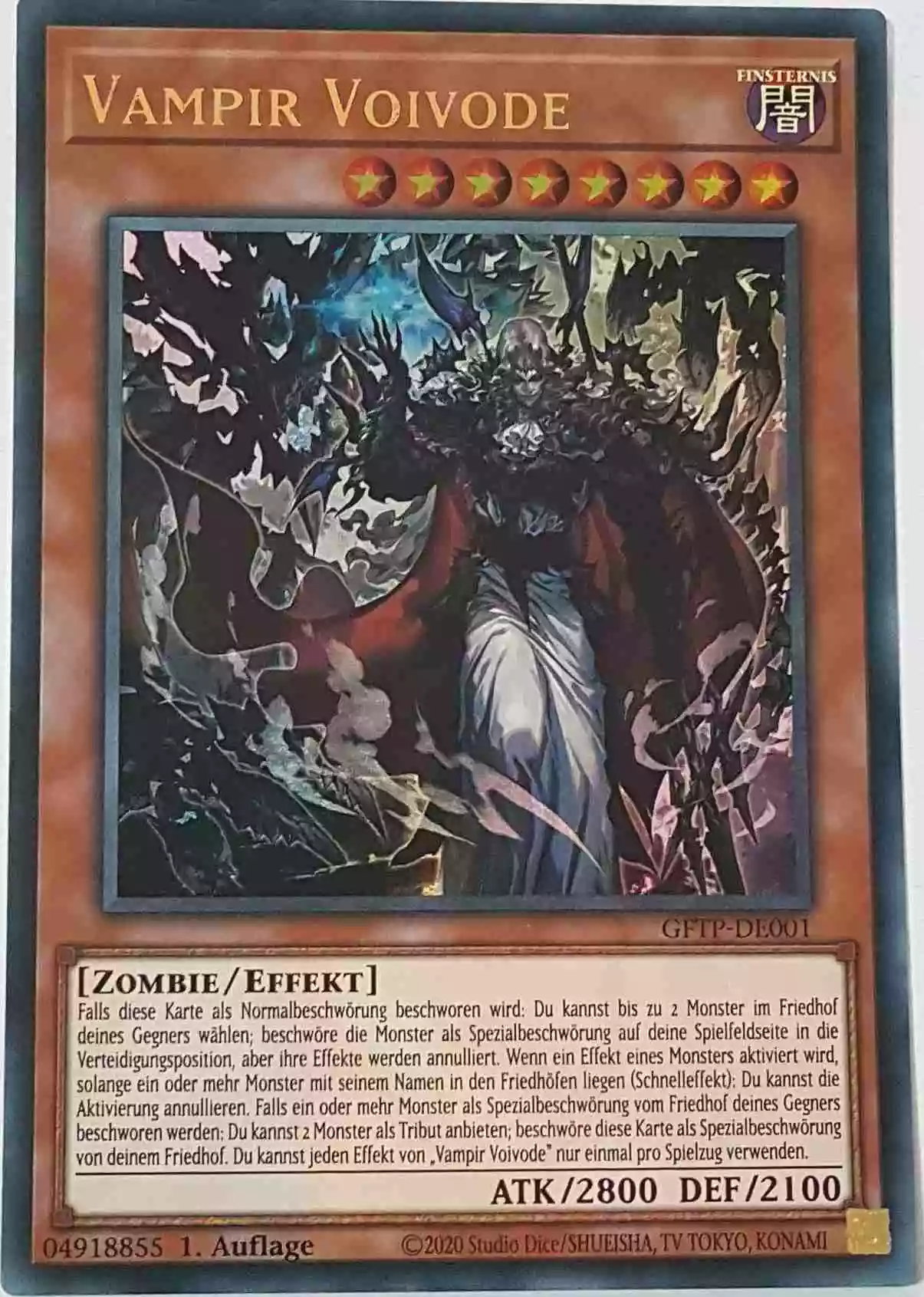 Vampir Voivode GFTP-DE001 ist in Ultra Rare Yu-Gi-Oh Karte aus Ghost From The Past 1.Auflage