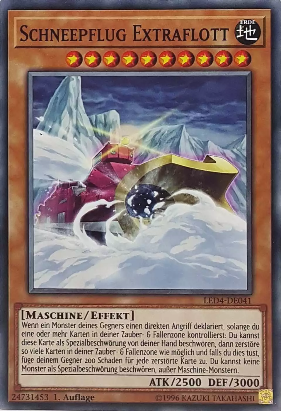 Schneepflug Extraflott LED4-DE041 ist in Common Yu-Gi-Oh Karte aus Legendary Duelists Sisters of the Rose 1. Auflage