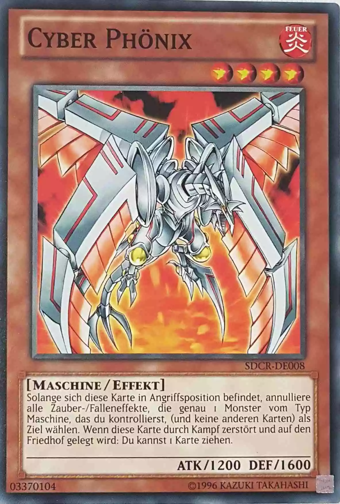 Cyber Phönix SDCR-DE008 ist in Common Yu-Gi-Oh Karte aus Cyber Dragon Revolution 