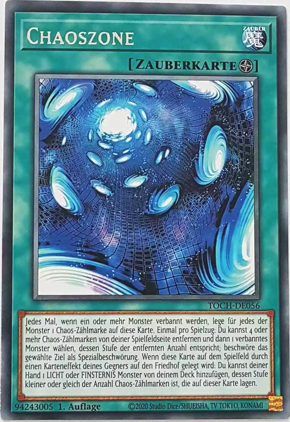 Chaoszone TOCH-DE056 ist in Rare Yu-Gi-Oh Karte aus Toon Chaos 1.Auflage