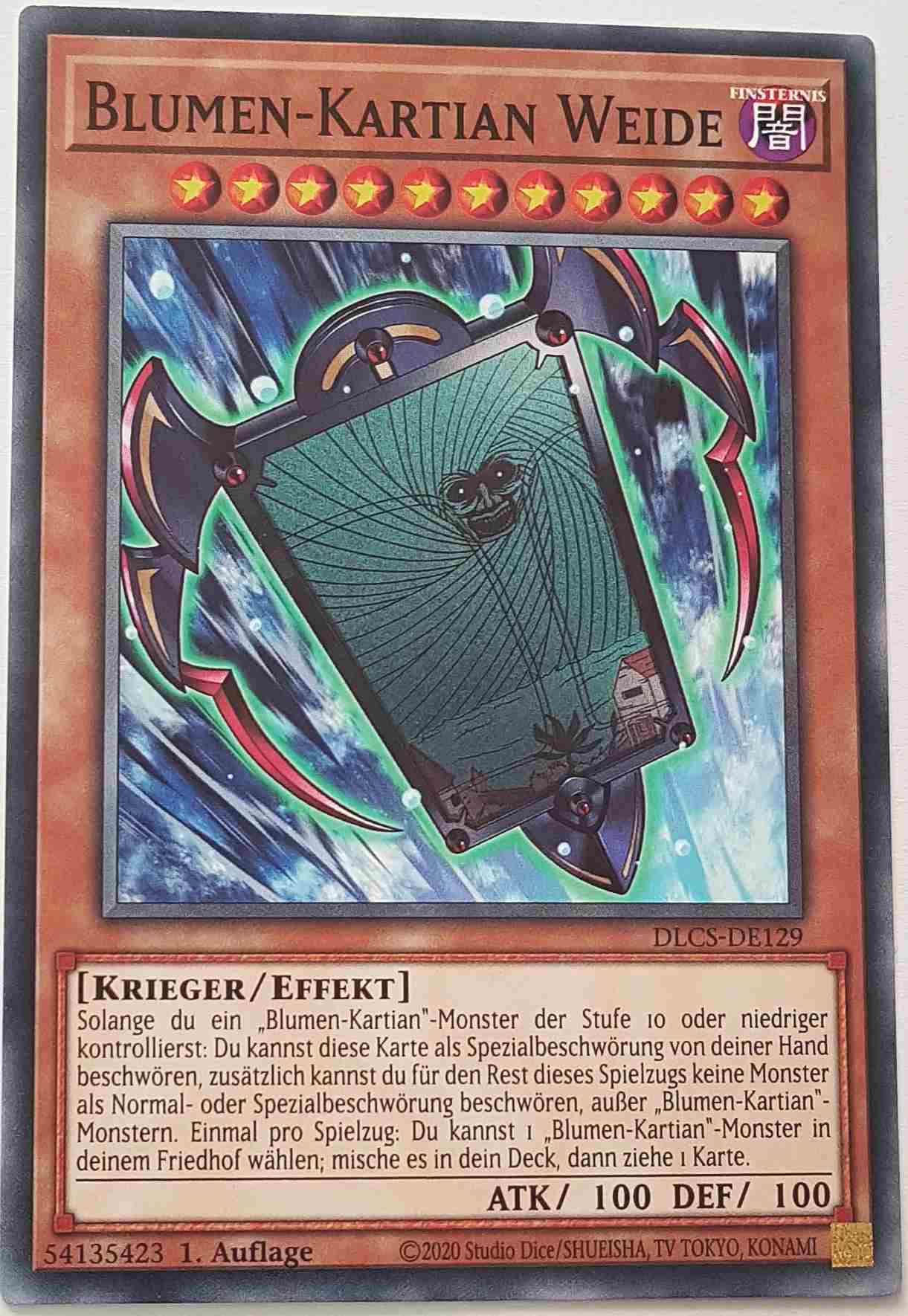 Blumen-Kartian Weide DLCS-DE129 ist in Common Yu-Gi-Oh Karte aus Dragons of Legend The Complete Series 1.Auflage