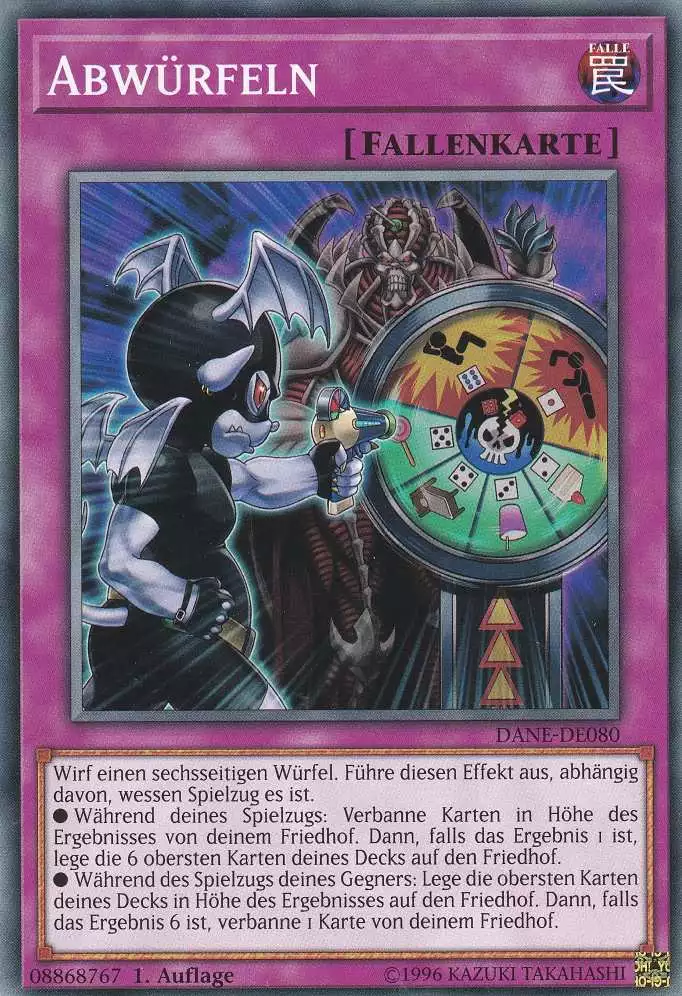 Abwürfeln DANE-DE080 ist in Common Yu-Gi-Oh Karte aus Dark Neostorm 1.Auflage