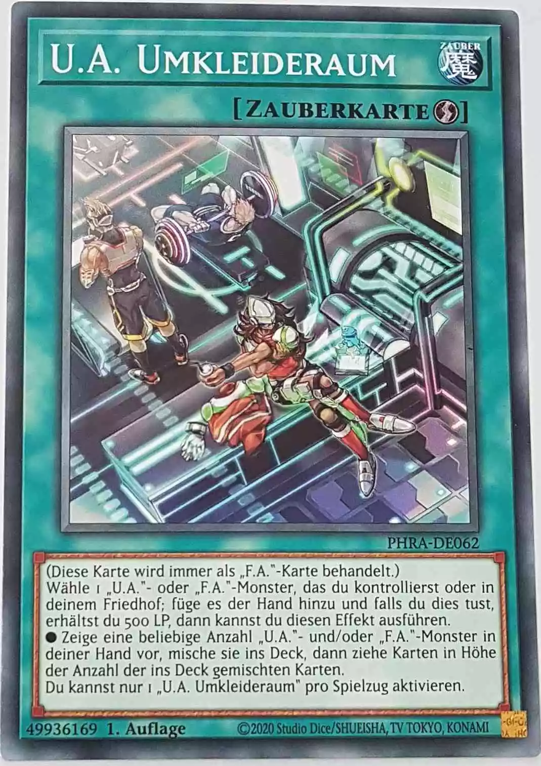 U.A. Umkleideraum PHRA-DE062 ist in Common Yu-Gi-Oh Karte aus Phantom Rage 1. Auflage