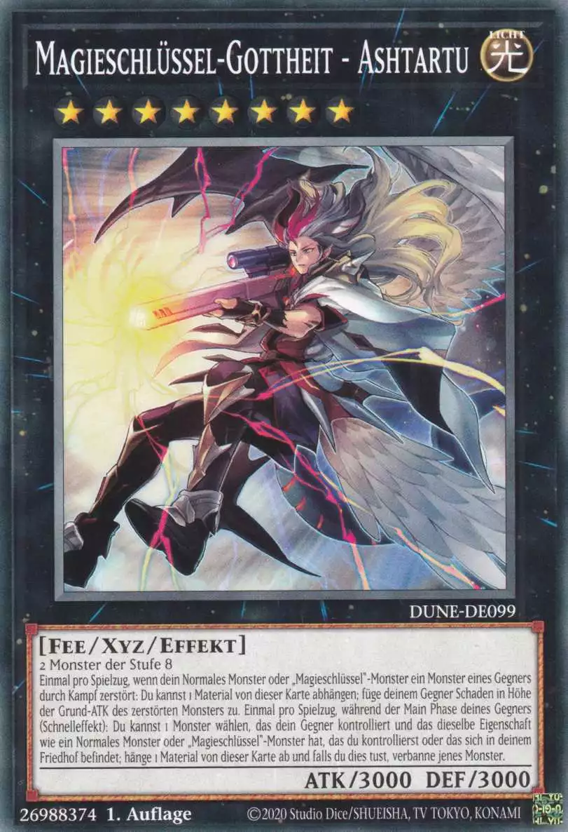 Magieschlüssel-Gottheit - Ashtartu DUNE-DE099 ist in Common Yu-Gi-Oh Karte aus Duelist Nexus 1.Auflage