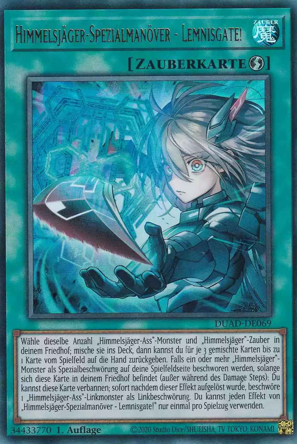 Himmelsjäger-Spezialmanöver - Lemnisgate! DUAD-DE069 ist in Ultra Rare Yu-Gi-Oh Karte aus Duelist’s Advance 1.Auflage