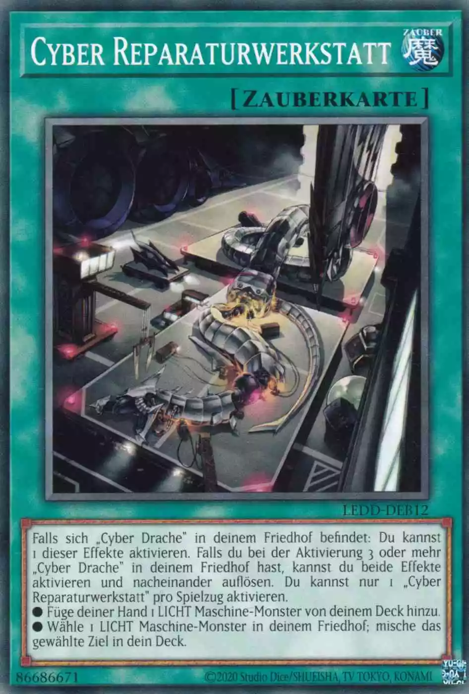 Cyber Reparaturwerkstatt LEDD-DEB12 ist in Common Yu-Gi-Oh Karte aus Legendary Dragon Decks unlimitiert