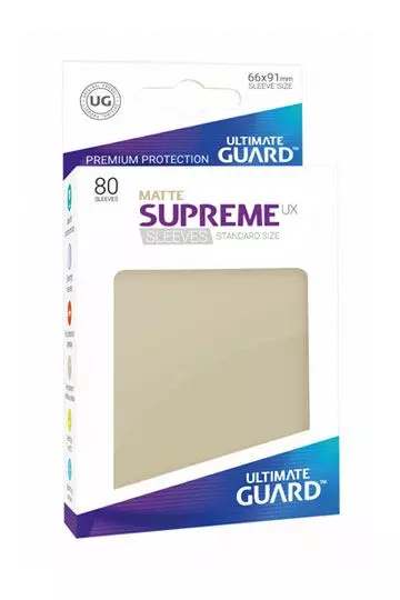 Ultimate Guard Supreme UX Kartenhüllen Standardgröße Matt Sand (80)