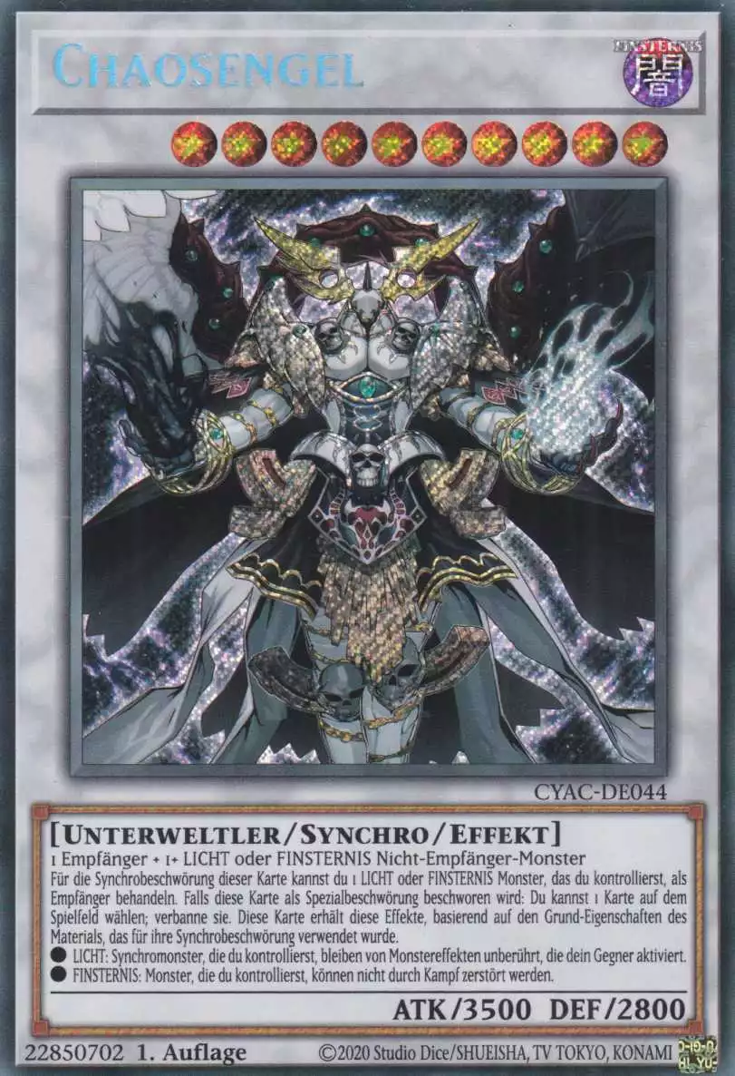 Chaosengel CYAC-DE044 ist in Secret Rare Yu-Gi-Oh Karte aus Cyberstorm Access 1.Auflage