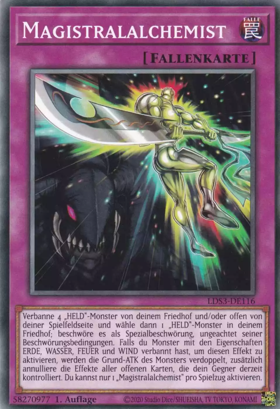 Magistralalchemist LDS3-DE116 ist in Common Yu-Gi-Oh Karte aus Legendary Duelists Season 3 1.Auflage