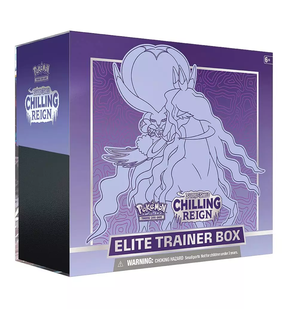 Sword & Shield 6 Chilling Reign - Elite Trainer Box Shadow Rider Calyrex Pokemon - Englisch