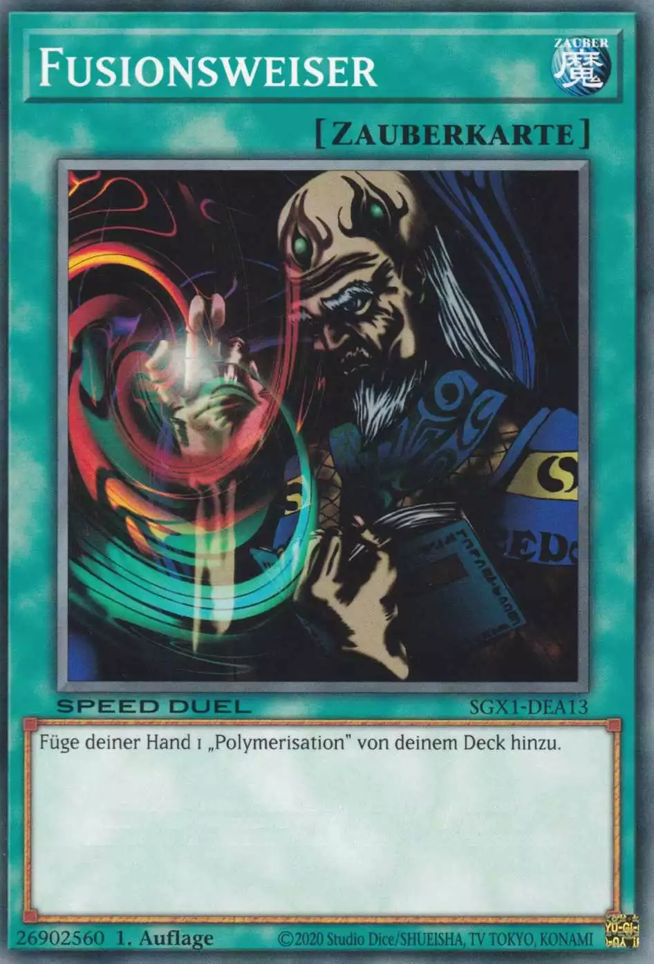 Fusionsweiser SGX1-DEA13 ist in Common Yu-Gi-Oh Karte aus Speed Duel GX Duel Academy Box 1.Auflage