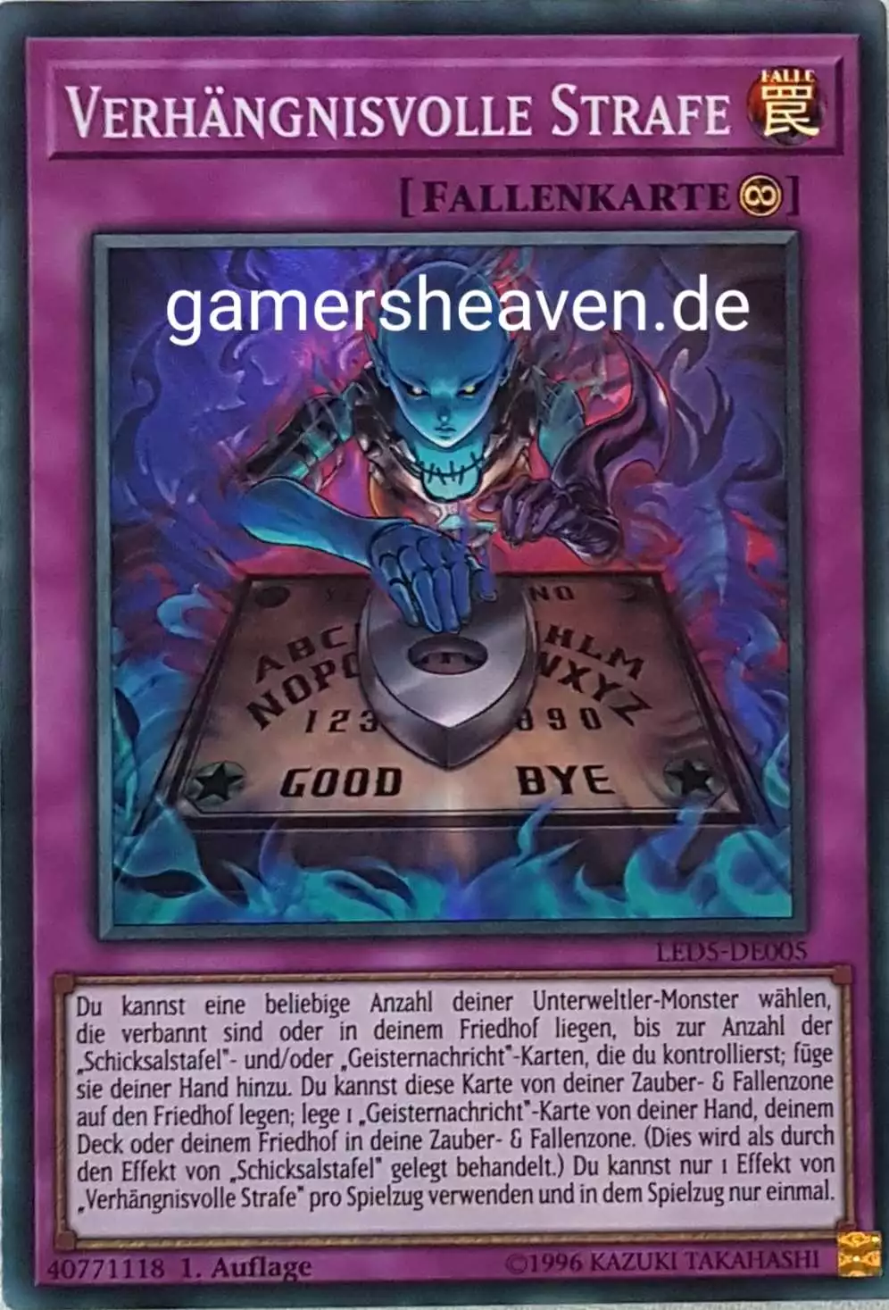 Verhängnisvolle Strafe LED5-DE005 ist in Super Rare aus Legendary Duelists: Immortal Destiny 1.Auflage