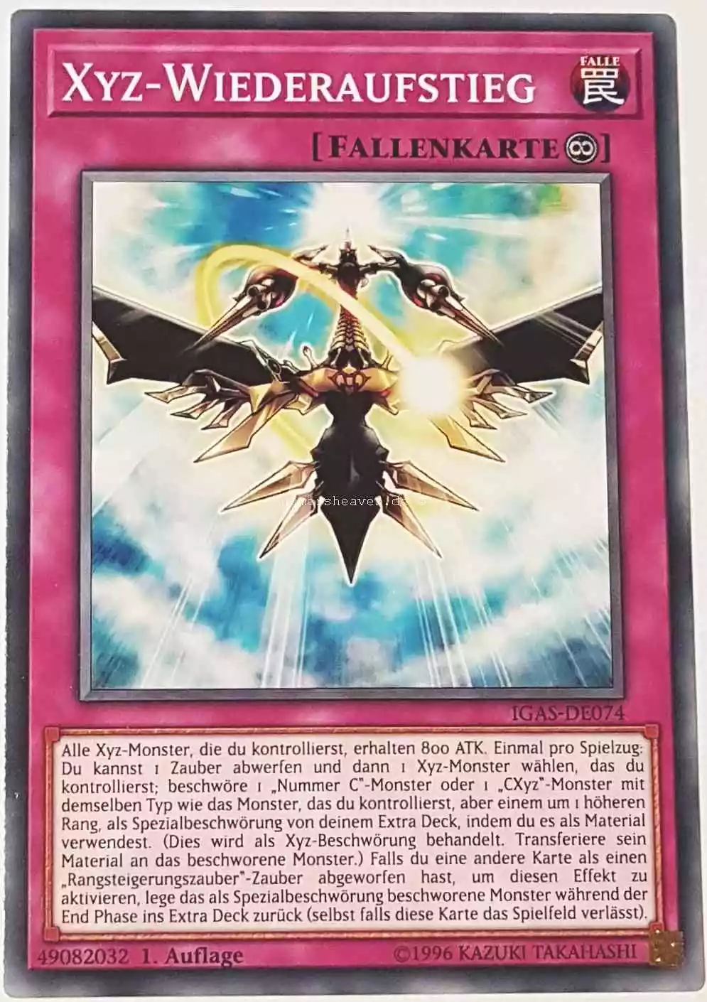 Xyz-Wiederaufstieg IGAS-DE074 ist in Common Yu-Gi-Oh Karte aus Ignition Assault 1.Auflage