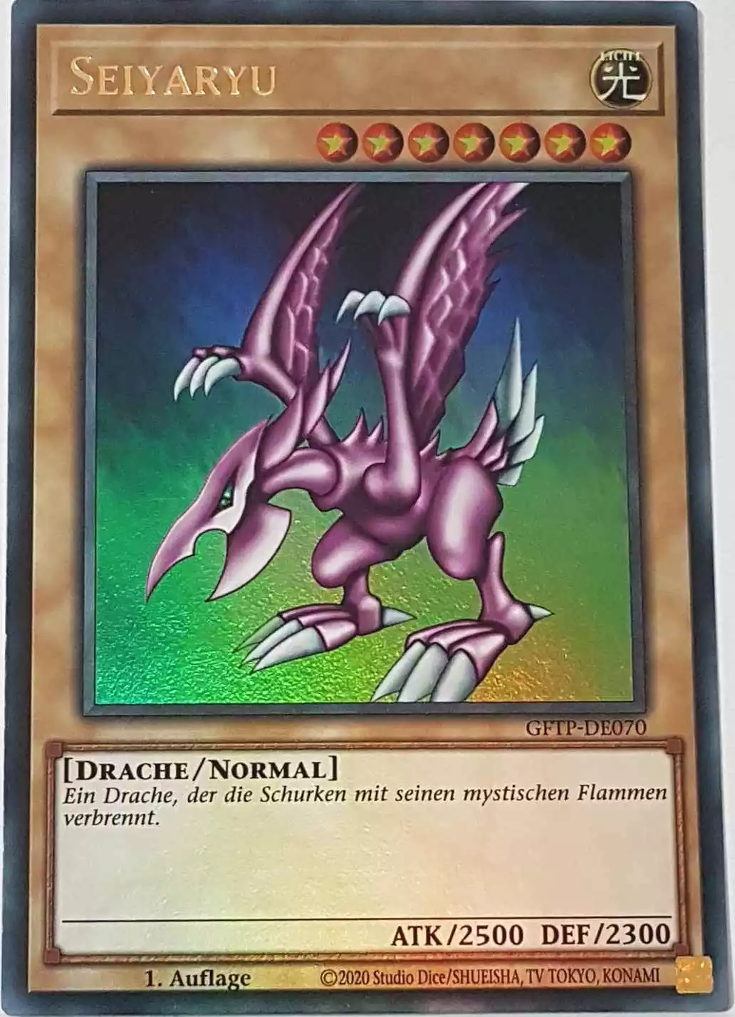 Seiyaryu GFTP-DE070 ist in Ultra Rare Yu-Gi-Oh Karte aus Ghost From The Past 1.Auflage