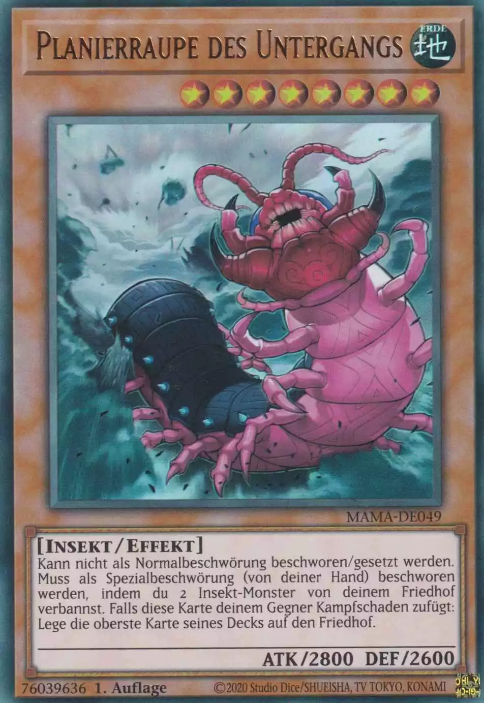 Planierraupe des Untergangs MAMA-DE049 ist in Ultra Rare Yu-Gi-Oh Karte aus Magnificent Mavens 1.Auflage