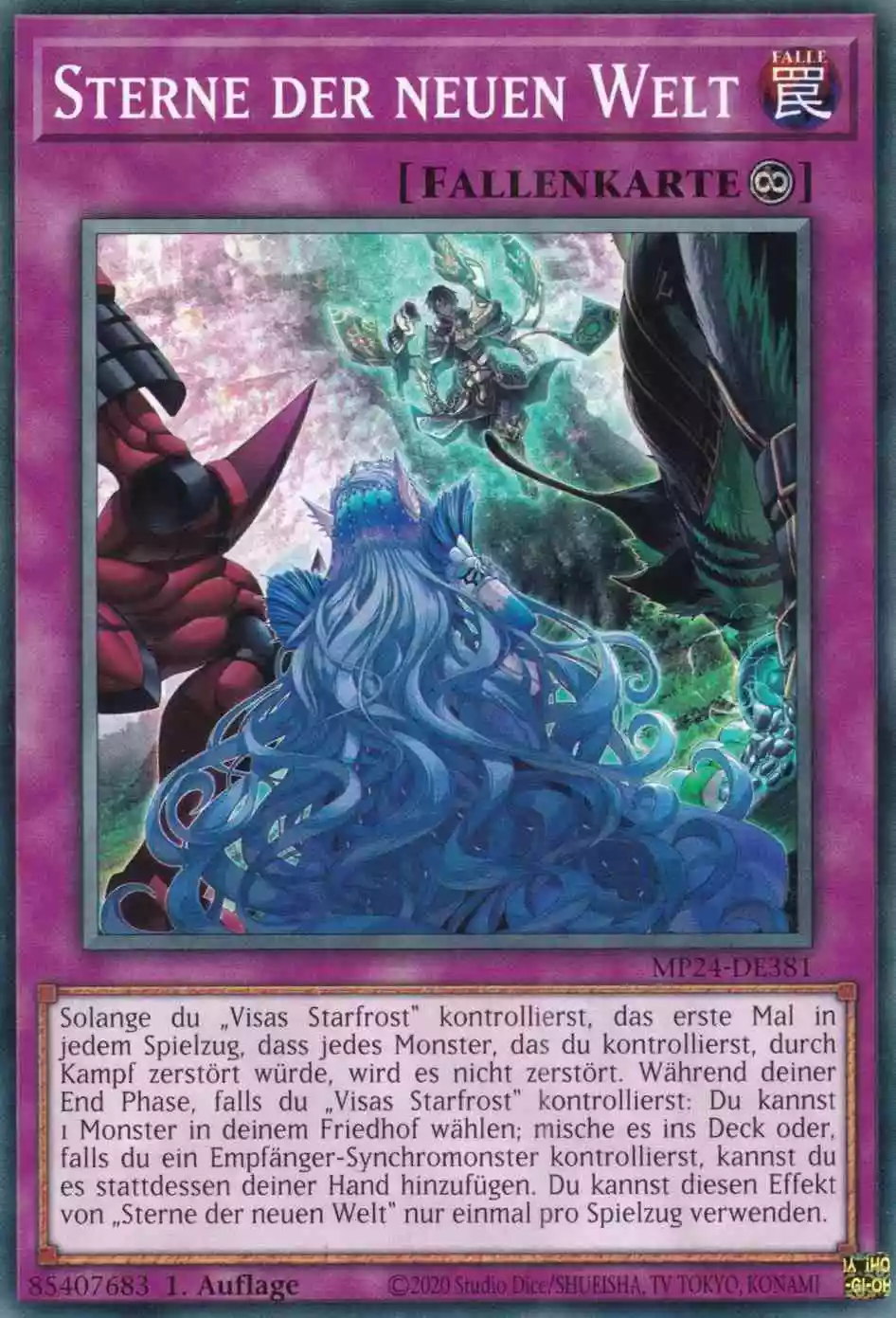 Sterne der neuen Welt MP24-DE381 ist in Common Yu-Gi-Oh Karte aus 25th Anniversary Tin Dueling Mirrors 1.Auflage