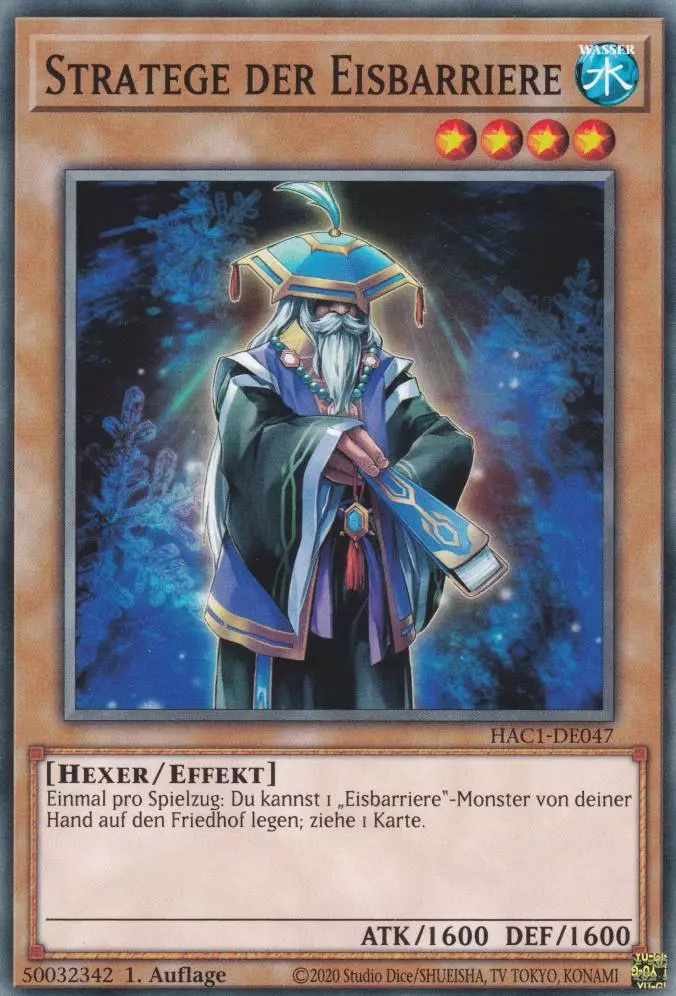 hac1-de047-stratege-der-eisbarriere-common-hidden-arsenal-chapter-1 Stratege der Eisbarriere HAC1-DE047 ist in Common Yu-Gi-Oh Karte aus Hidden Arsenal Chapter 1 1.Auflage