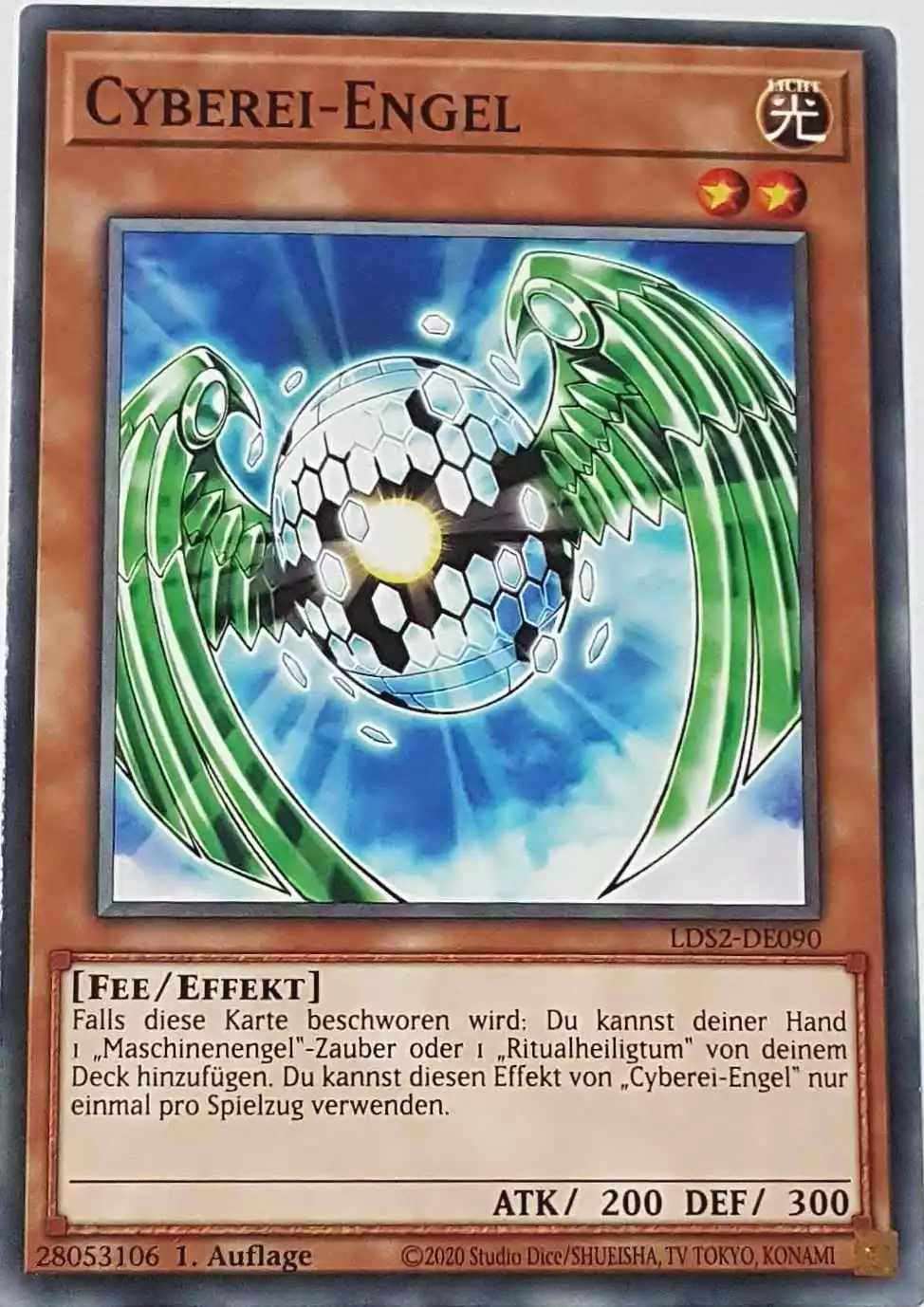 Cyberei-Engel LDS2-DE090 ist in Common Yu-Gi-Oh Karte aus Legendary Duelists: Season 2 1.Auflage