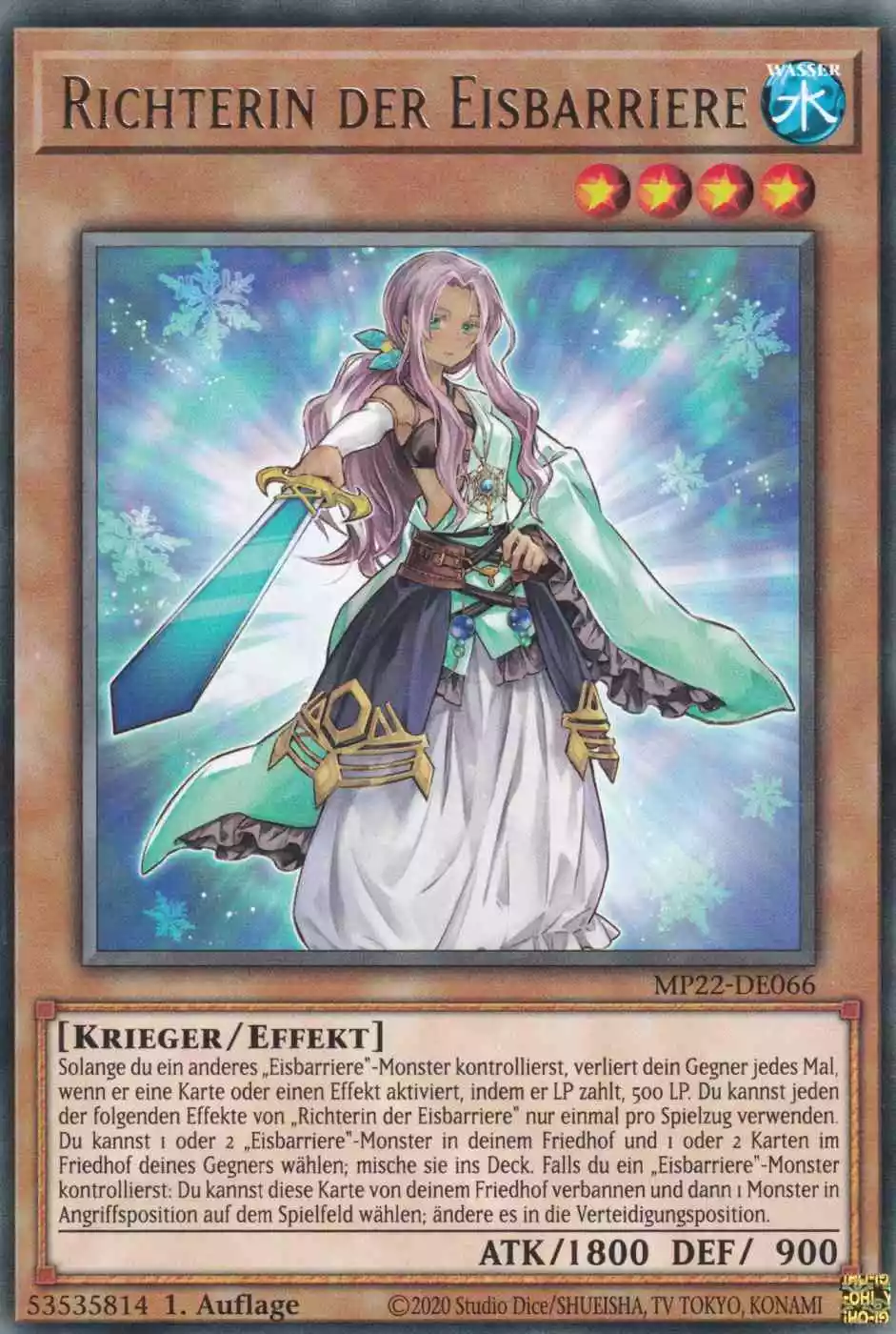 mp22-de066-richterin-der-eisbarriere-rare-tin-of-the-pharaoh-s-gods Richterin der Eisbarriere MP22-DE066 ist in Rare Yu-Gi-Oh Karte aus Tin of the Pharaoh’s Gods 1.Auflage
