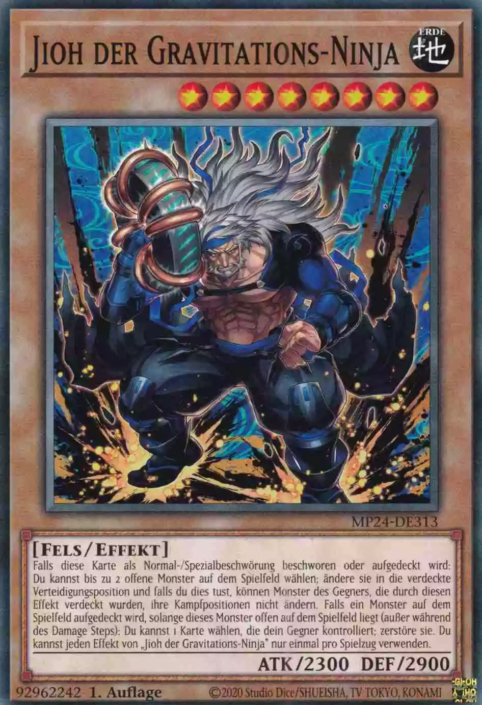 Jioh der Gravitations-Ninja MP24-DE313 ist in Common Yu-Gi-Oh Karte aus 25th Anniversary Tin Dueling Mirrors 1.Auflage