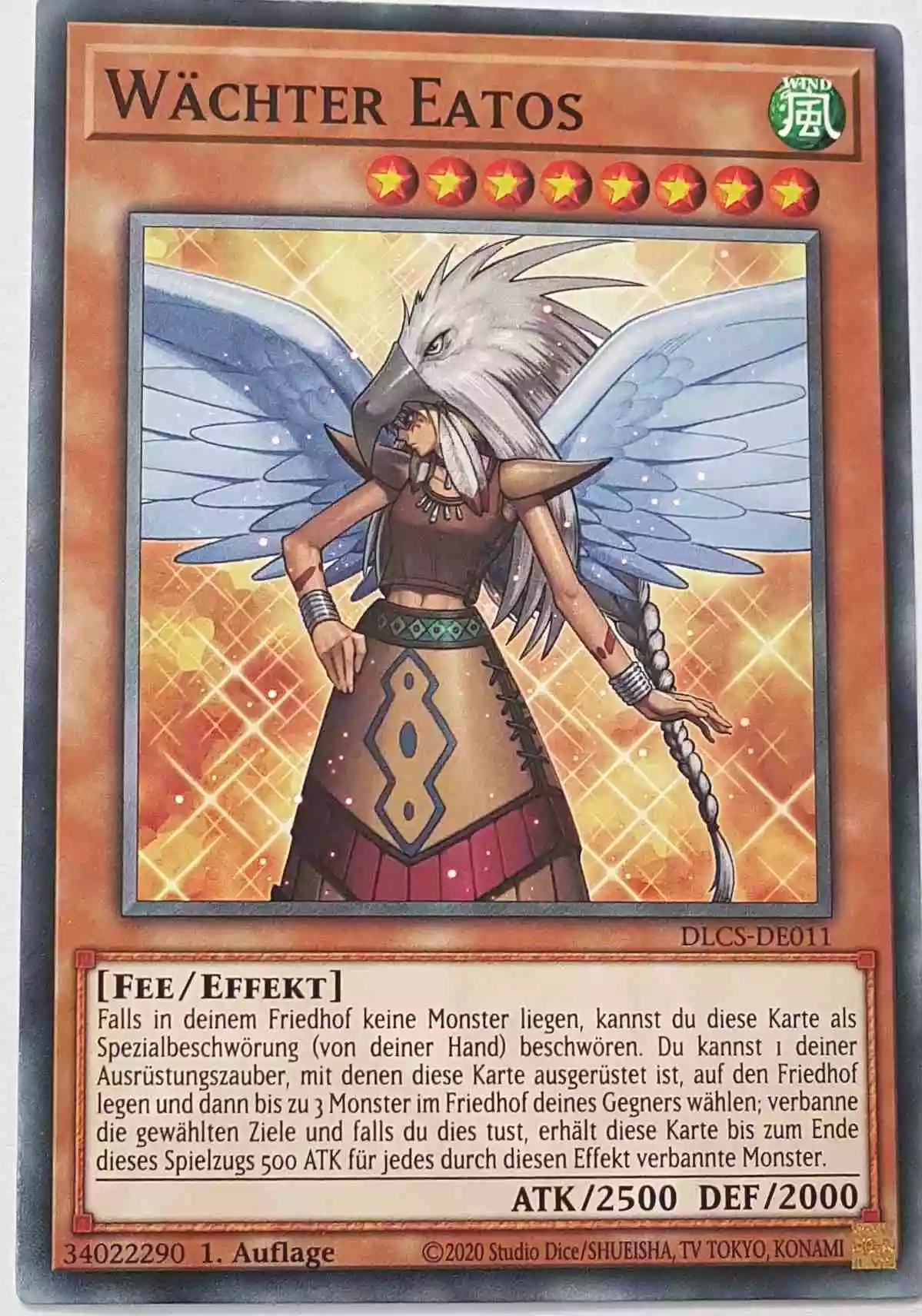 Wächter Eatos DLCS-DE011 ist in Common Yu-Gi-Oh Karte aus Dragons of Legend The Complete Series 1.Auflage