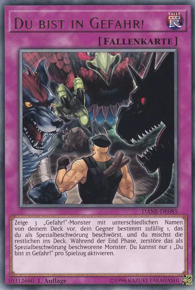 dane-de085-du-bist-in-gefahr-rare-dark-neostorm Du bist in Gefahr! DANE-DE085 ist in Rare Yu-Gi-Oh Karte aus Dark Neostorm 1.Auflage
