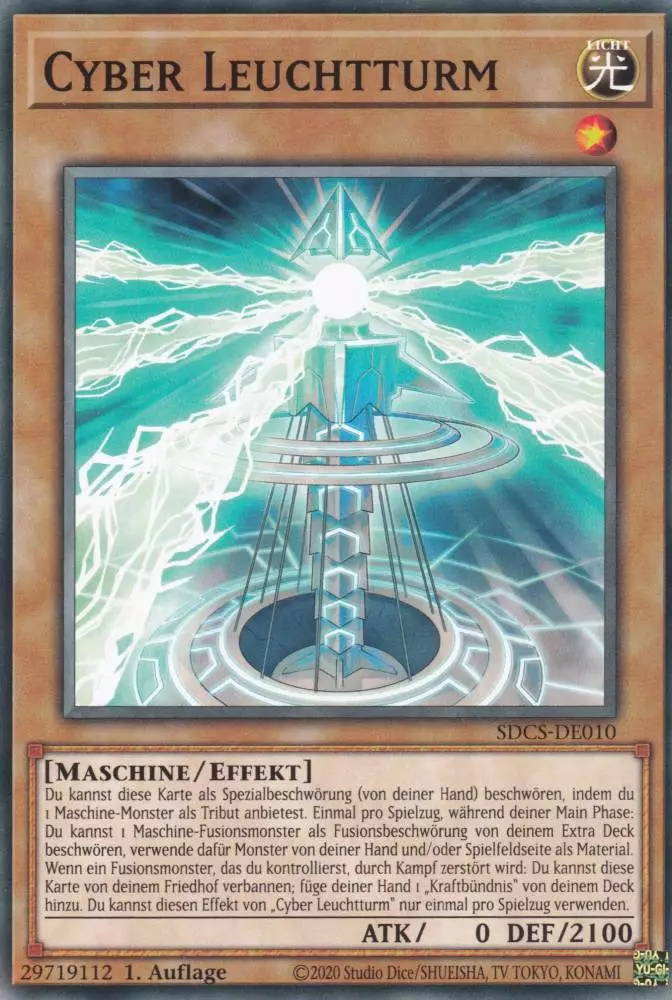 Cyber Leuchtturm SDCS-DE010 ist in Common Yu-Gi-Oh Karte aus Cyber Strike 1.Auflage