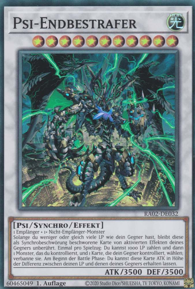 Psi-Endbestrafer RA02-DE032 ist in Super Rare Yu-Gi-Oh Karte aus 25th Anniversary Rarity Collection 2 1.Auflage