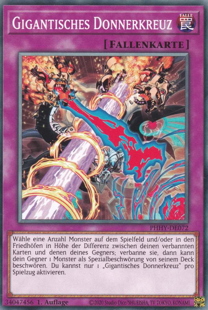 Gigantisches Donnerkreuz PHHY-DE072 ist in Common Yu-Gi-Oh Karte aus Photon Hypernova 1.Auflage