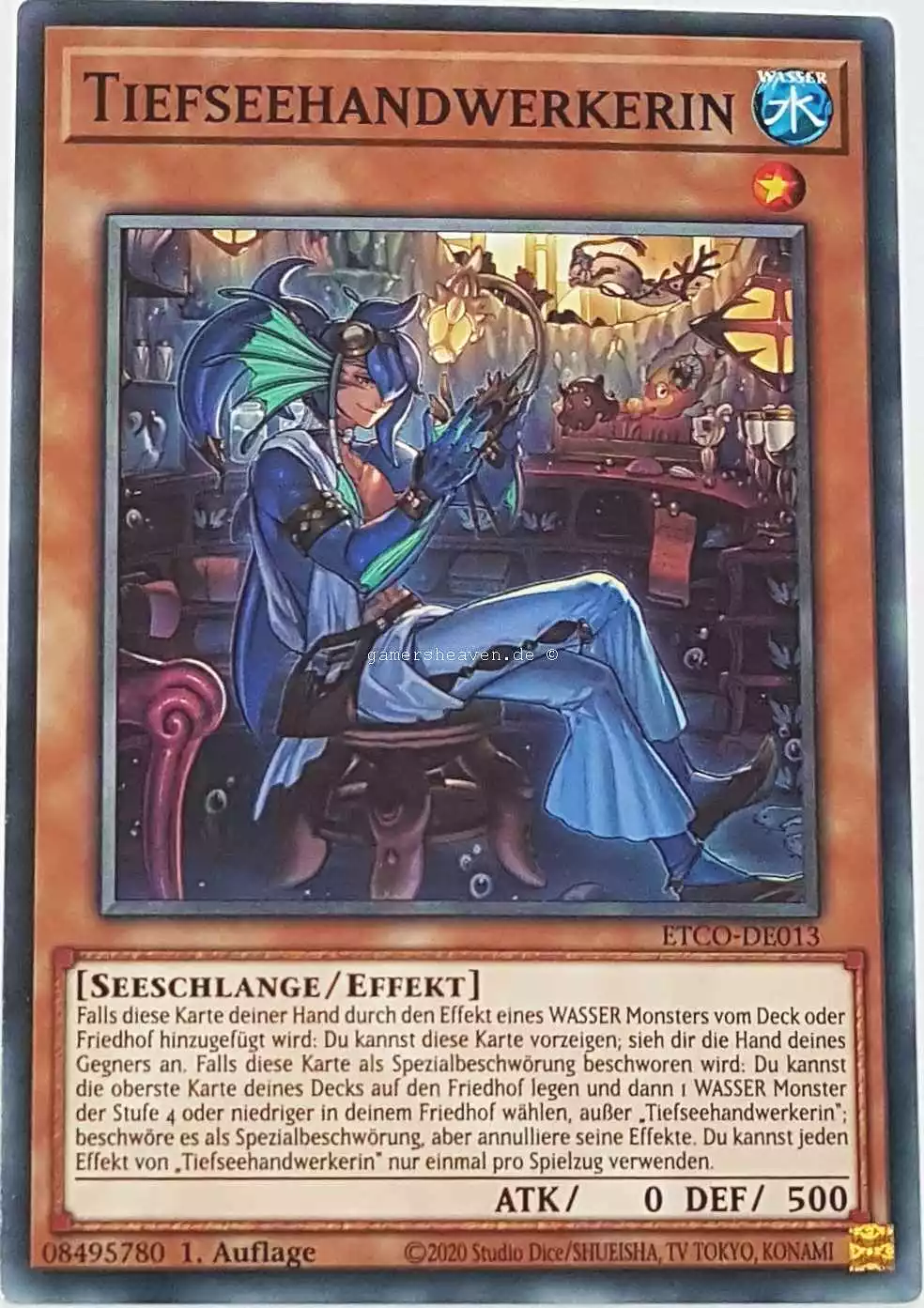 Tiefseehandwerkerin ETCO-DE013 ist in Common Yu-Gi-Oh Karte aus Eternity Code 1.Auflage