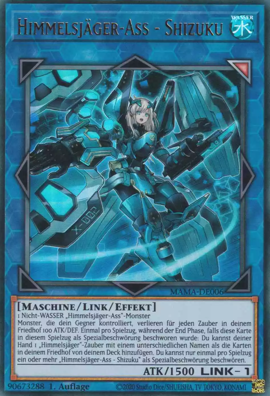 Himmelsjäger-Ass - Shizuku MAMA-DE006 ist in Ultra Rare Yu-Gi-Oh Karte aus Magnificent Mavens 1.Auflage