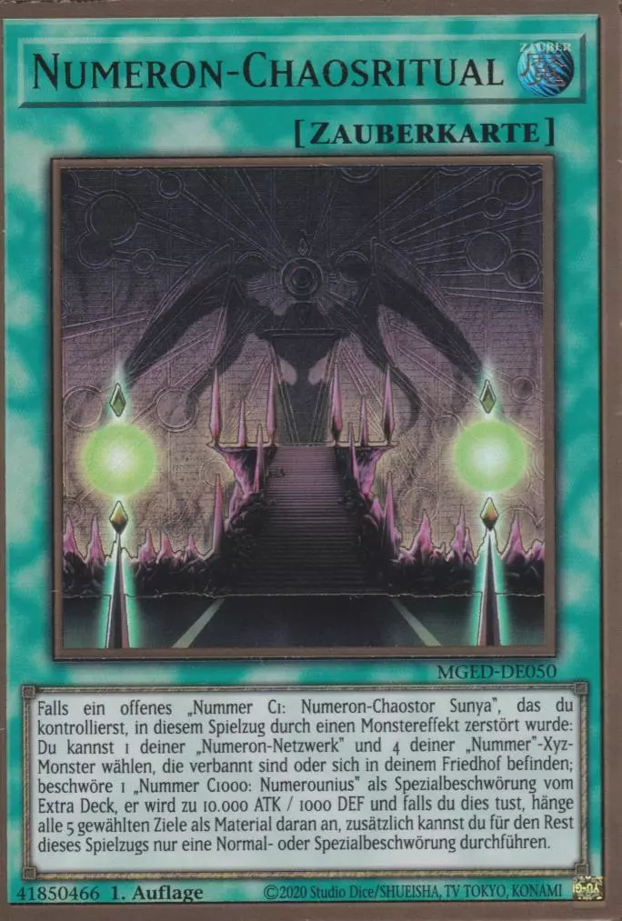 mged-de050-numeron-chaosritual-premium-gold-rare-maximum-gold-el-dorado Numeron-Chaosritual MGED-DE050 ist in Premium Gold Rare Yu-Gi-Oh Karte aus Maximum Gold El Dorado 1.Auflage