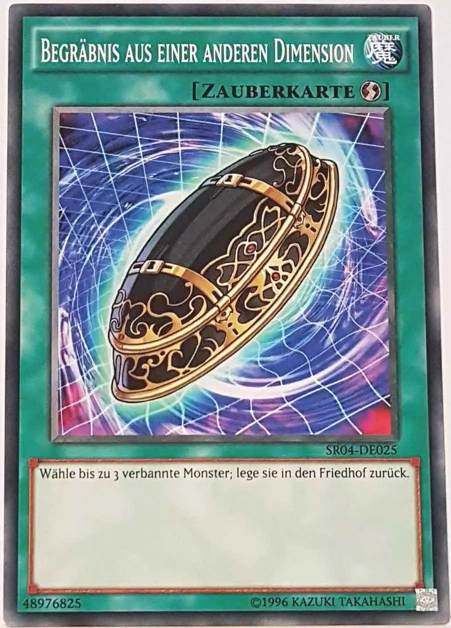 Begräbnis aus einer anderen Dimension SR04-DE025 ist in Common Yu-Gi-Oh Karte aus Dinosmasher's Fury 