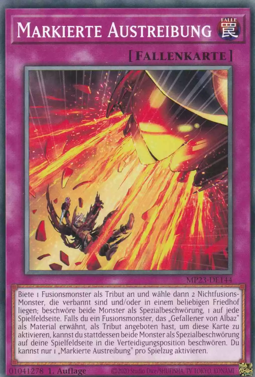 Markierte Austreibung MP23-DE144 ist in Common Yu-Gi-Oh Karte aus 25th Anniversary Tin Dueling Heroes 1.Auflage