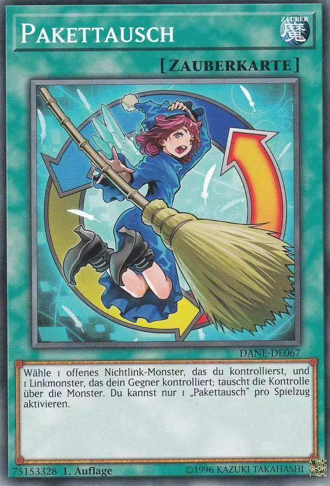 Pakettausch DANE-DE067 ist in Common Yu-Gi-Oh Karte aus Dark Neostorm 1.Auflage