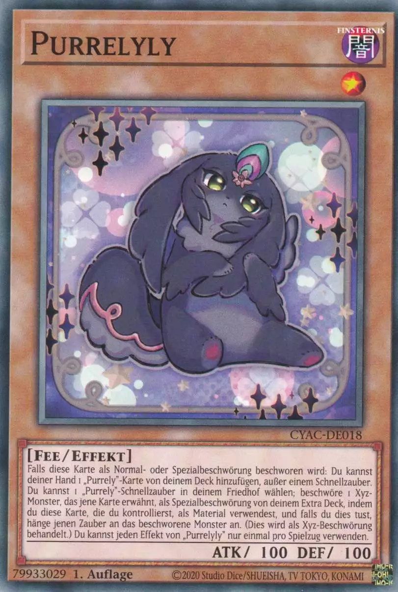 Purrelyly CYAC-DE018 ist in Common Yu-Gi-Oh Karte aus Cyberstorm Access 1.Auflage