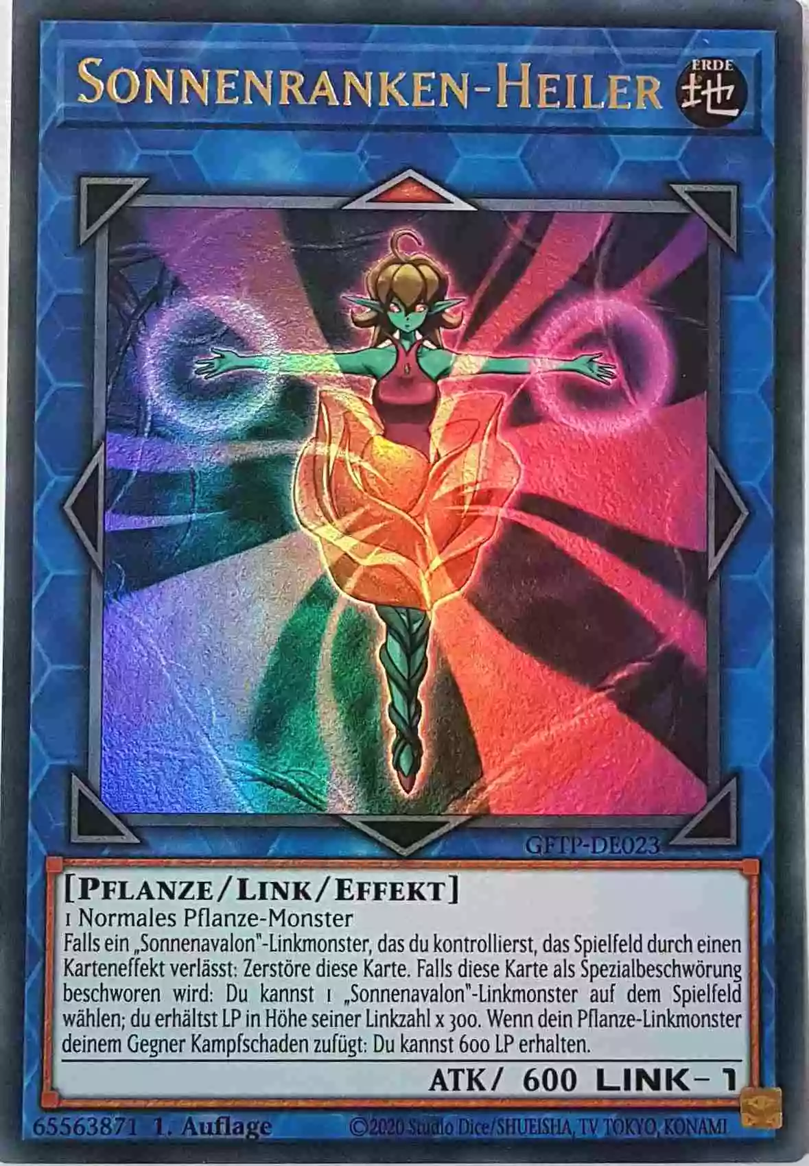 Sonnenranken-Heiler GFTP-DE023 ist in Ultra Rare Yu-Gi-Oh Karte aus Ghost From The Past 1.Auflage