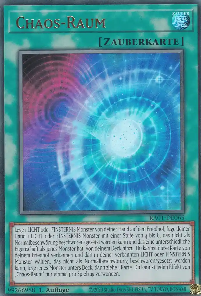 ra01-de065-ur-chaos-raum-ultra-rare-25th-anniversary-rarity-collection Chaos-Raum RA01-DE065 ist in Ultra Rare Yu-Gi-Oh Karte aus 25th Anniversary Rarity Collection 1.Auflage