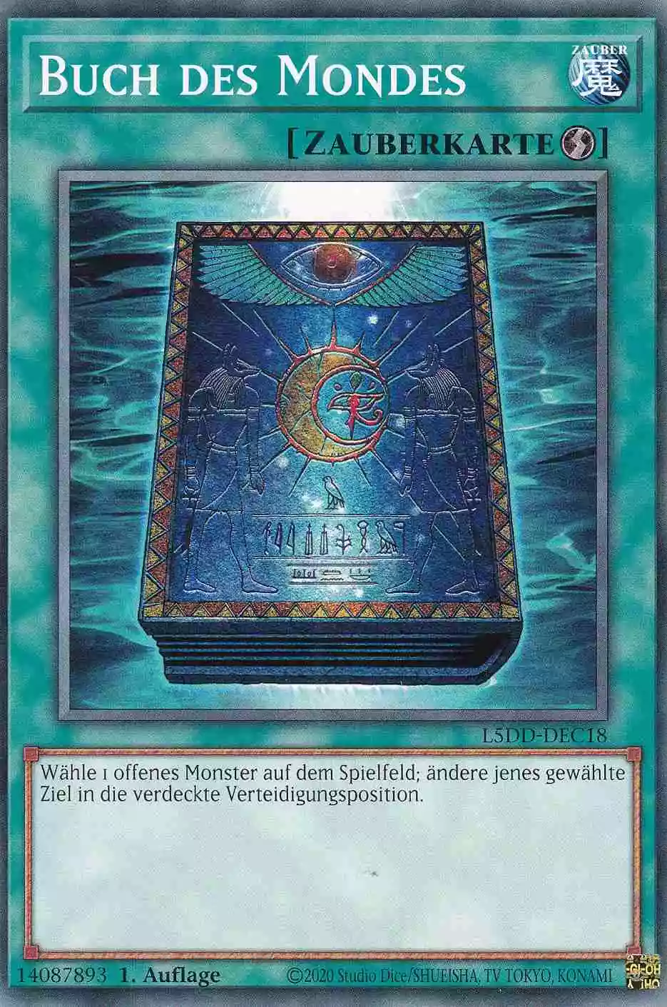 Buch des Mondes L5DD-DEC18 ist in Common Yu-Gi-Oh Karte aus Legendary 5D’s Decks 1.Auflage
