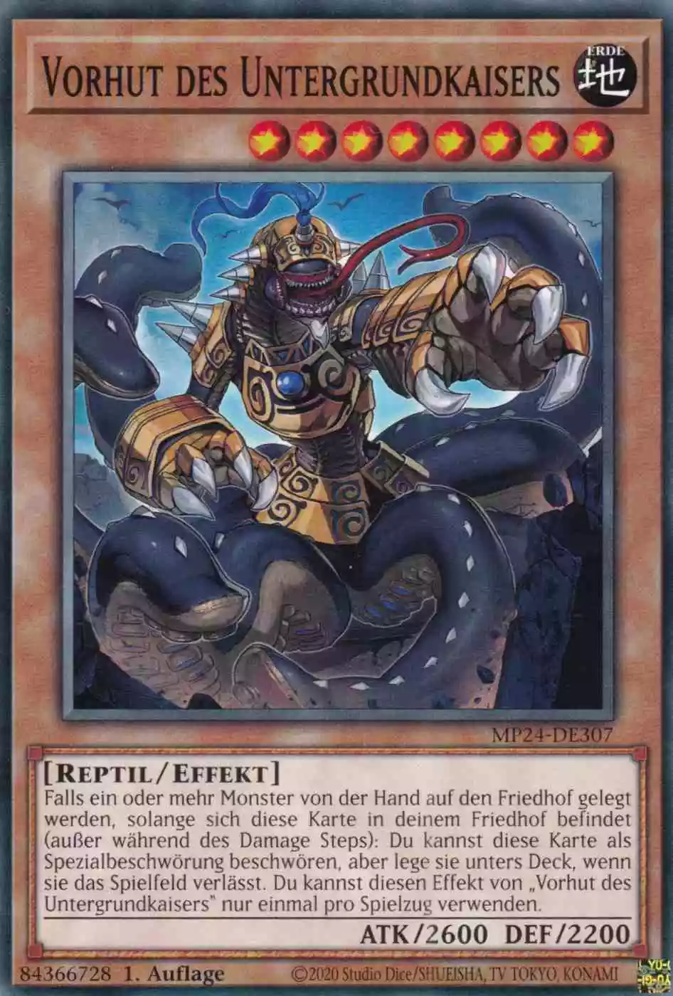 Vorhut des Untergrundkaisers MP24-DE307 ist in Common Yu-Gi-Oh Karte aus 25th Anniversary Tin Dueling Mirrors 1.Auflage