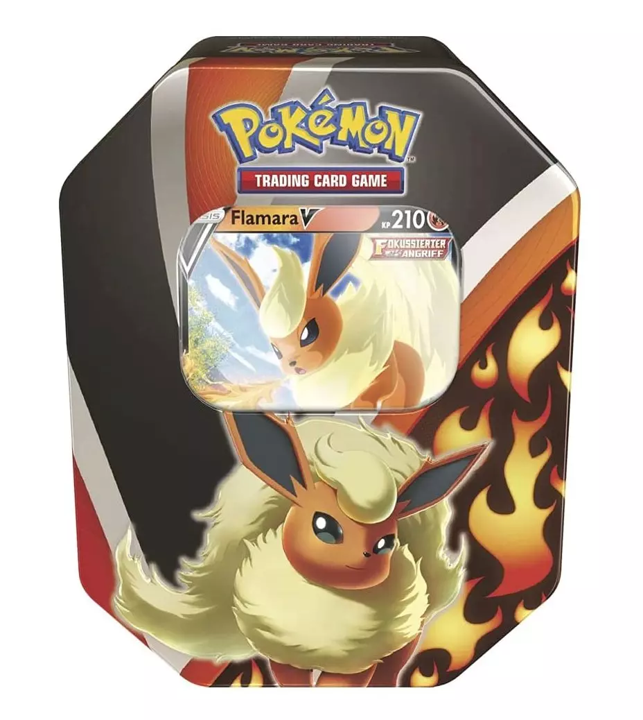 Pokemon Sword & Shield Tin Box Flareon -V - Englisch