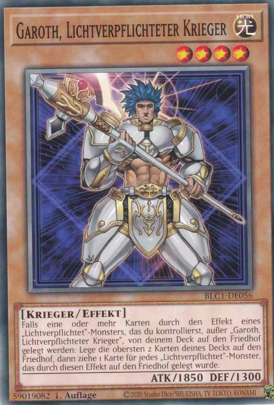 blc1-de056-garoth-lichtverpflichteter-krieger-common-battles-of-legend-chapter-1 Garoth, Lichtverpflichteter Krieger BLC1-DE056 ist in Common Yu-Gi-Oh Karte aus Battles of Legend Chapter 1 1.Auflage