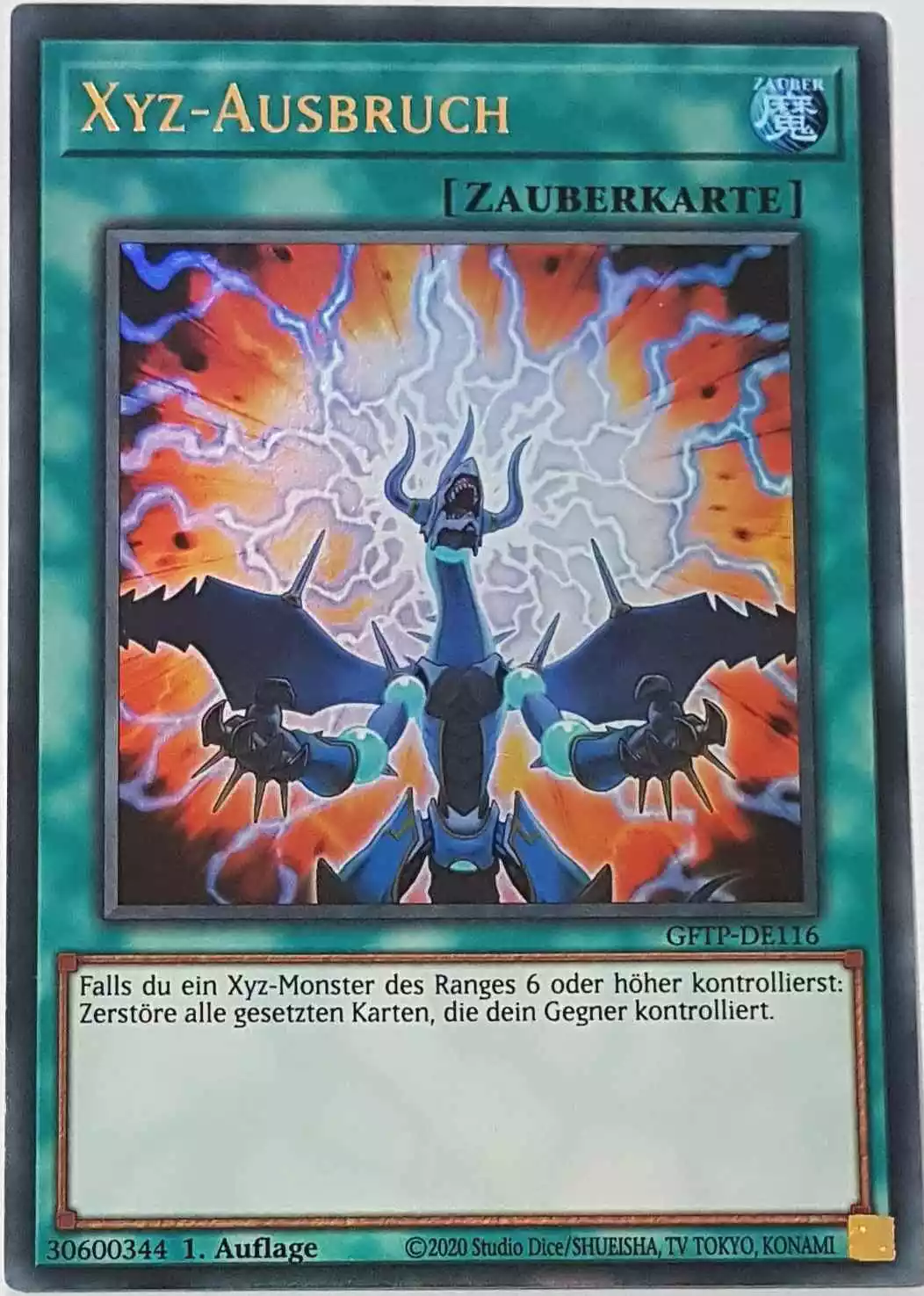 Xyz-Ausbruch GFTP-DE116 ist in Ultra Rare Yu-Gi-Oh Karte aus Ghost From The Past 1.Auflage