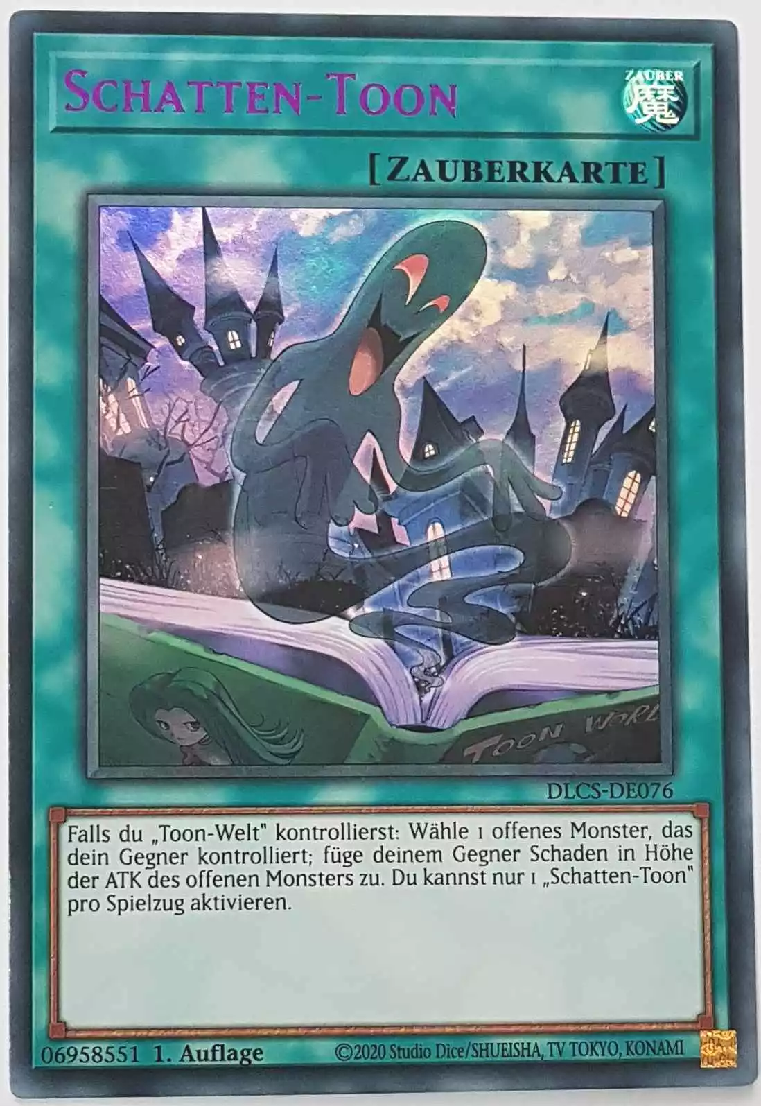 dlcs-de076-l-schatten-toon-lila-colorful-ultra-rare Schatten-Toon (lila) DLCS-DE076-L ist in Colorful Ultra Rare Yu-Gi-Oh Karte aus Dragons of Legend The Complete Series 1.Auflage